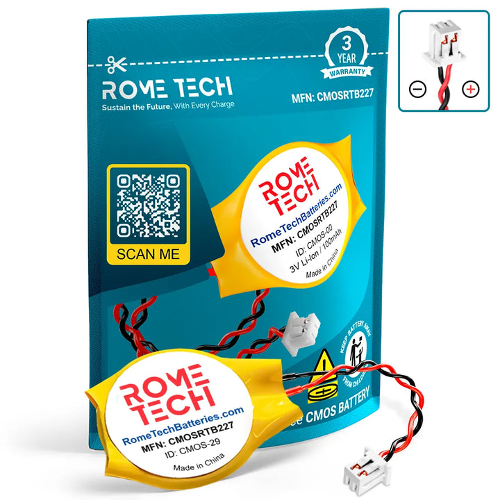 RTC CMOS Battery for ASRock H110M-ITX Motherboard