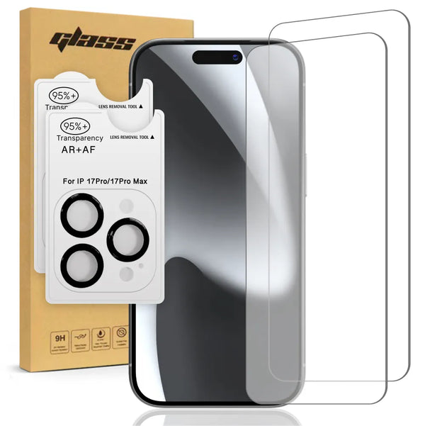 Apple iPhone 17 Pro Tempered Glass Screen Protector Camera Lens