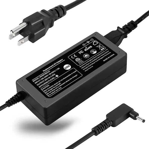 65W Charger for Acer Laptops with Barrel Connector (3.0*1.1 mm)