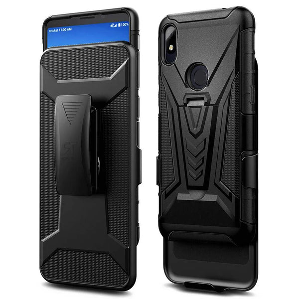 Kyocera DuraSport 5G Rome Tech Dual-Layer Holster Case mit Kickstand