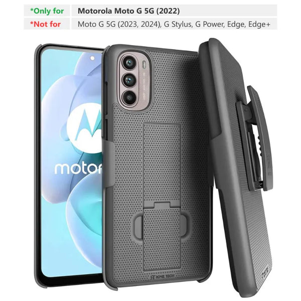 Motorola Moto G 5G (2022) Shell-Holster-Combo-Hülle