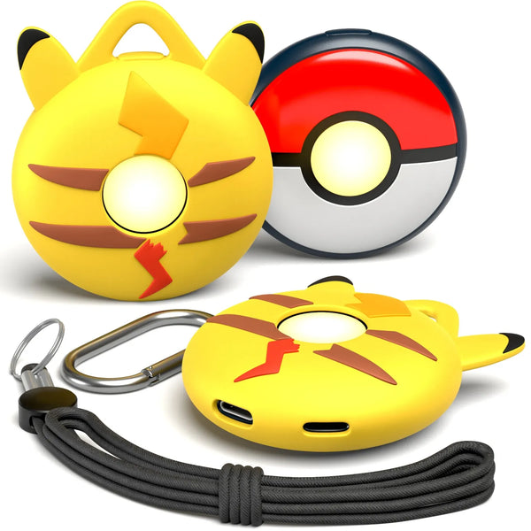 Silicone Case for Pokemon GO Plus (2023) - 3 in 1 Protective Cover + Keychain & Lanyard Accessories - Compatible with Pokémon Go Plus [Pre-Order]