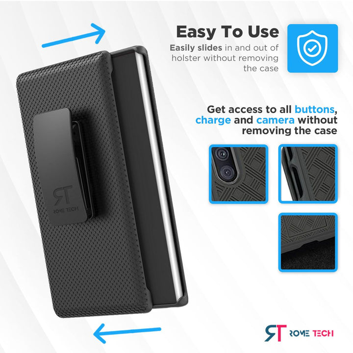 Samsung Galaxy Note 10 Shell Holster Combo Case (Side Open / Style 2) freeshipping - Rome Tech Cases