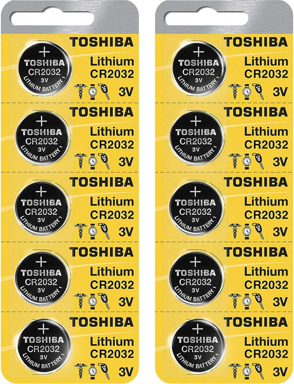 Toshiba CR2032 3 V Lithium-Knopf-CMOS-Batterie (bis 2030) (Einzelhandelsverpackung) (Einzelhandelsverpackung)
