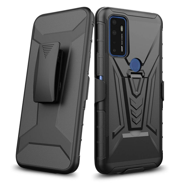 AT&amp;T Radiant Max 5G Dual-Layer Holster Case mit Kickstand
