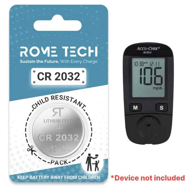 Replacement Battery for Accu Chek Active Blood Glucose Monitor